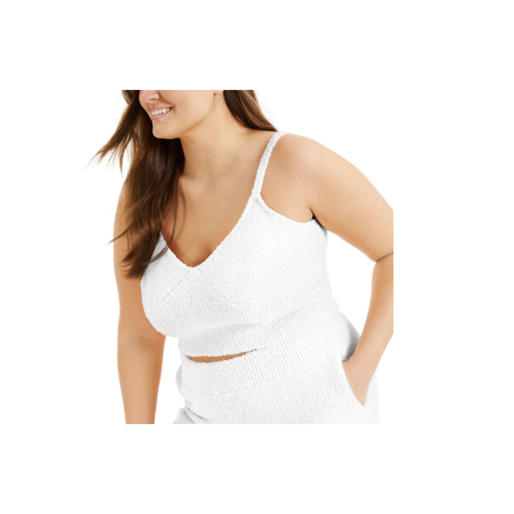 Culpos x INC International Concepts Women Knitted Ivory/White Crop Top XXL C0021